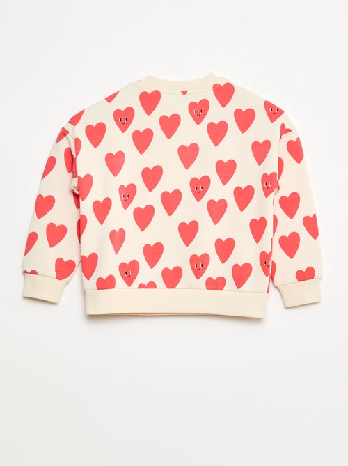 Sudadera estampada con automáticos imantados en el hombro - So Easy - Kiabi