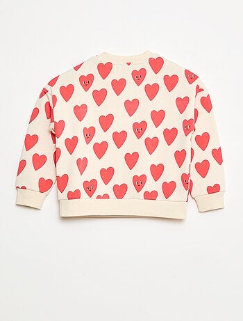 Sudadera estampada con botones a presión imantados en el hombro - Fácil de Poner