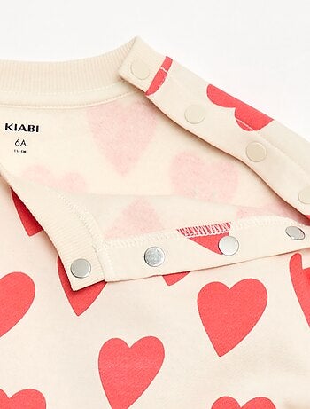 Sudadera estampada con botones a presión imantados en el hombro - So Easy