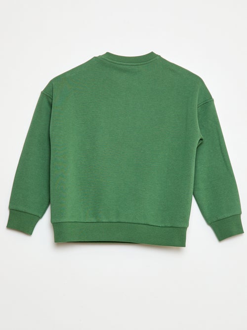 Sudadera estampada con botones a presión magnéticos - So Easy - Kiabi