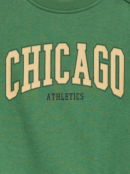 Sudadera estampada con botones a presión magnéticos - So Easy - Kiabi