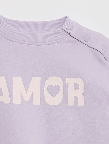 Sudadera estampada con automáticos imantados en el hombro - So Easy