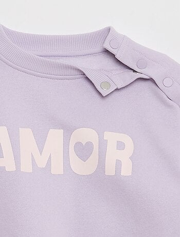 Sudadera estampada con automáticos imantados en el hombro - So Easy