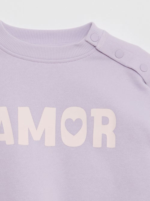 Sudadera estampada con broches magnéticos en el hombro - So Easy - Kiabi