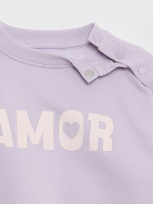 Sudadera estampada con broches magnéticos en el hombro - So Easy - Kiabi