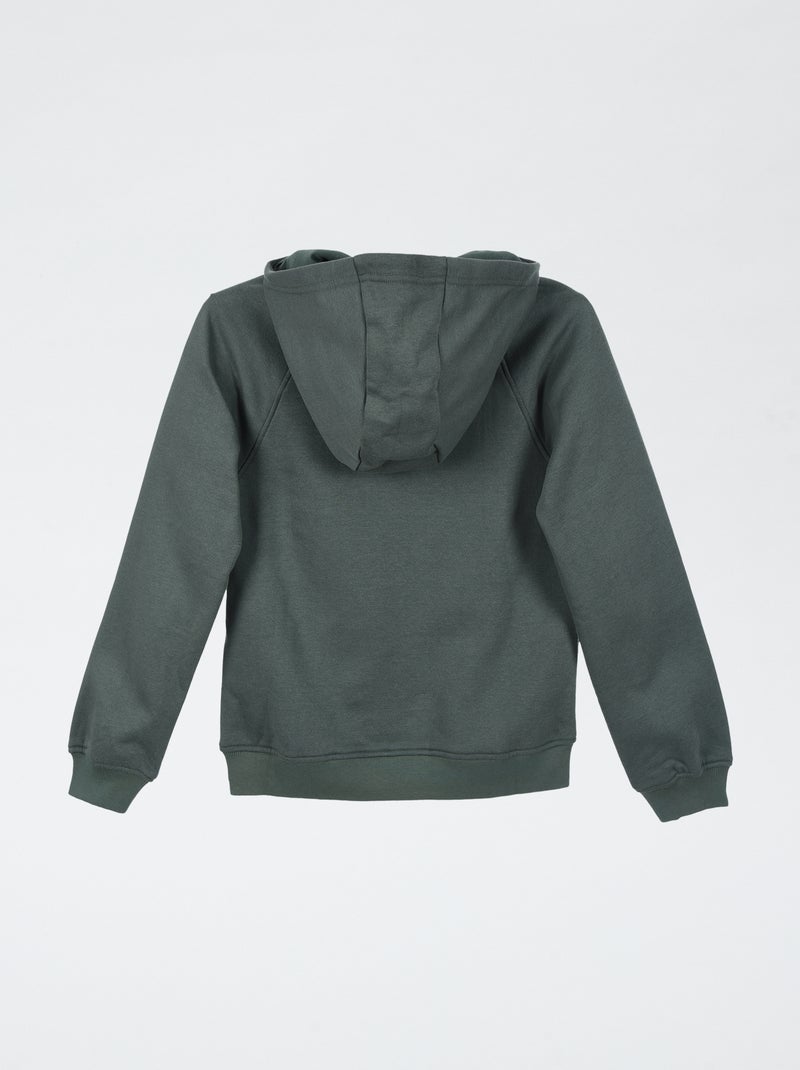 Sudadera estampada con capucha - colección fácil de poner Verde - Kiabi