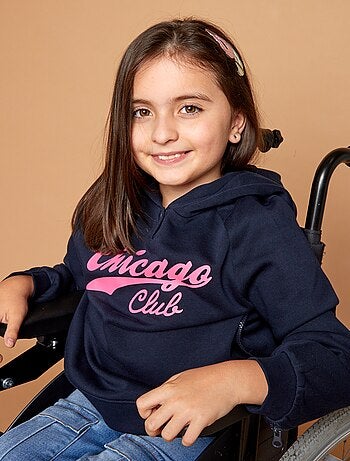 Sudadera estampada con capucha - Fácil de Poner