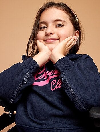 Sudadera estampada con capucha - Fácil de Poner