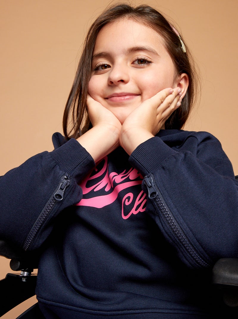 Sudadera estampada con capucha  - So Easy AZUL - Kiabi