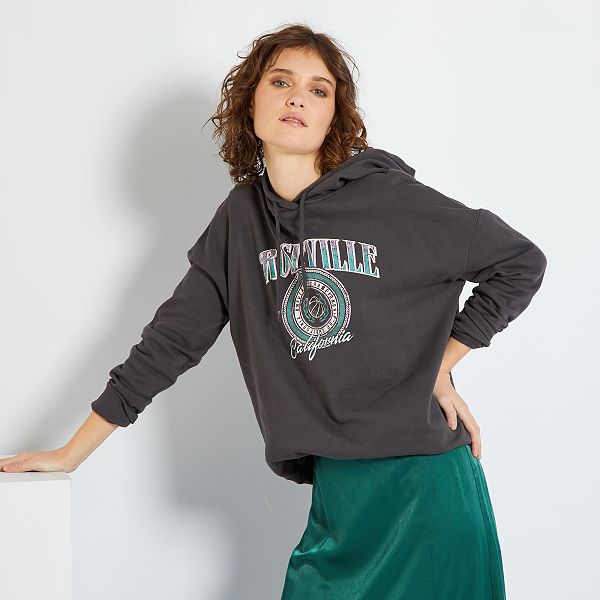 Sudadera Champion Gris capucha Mujer