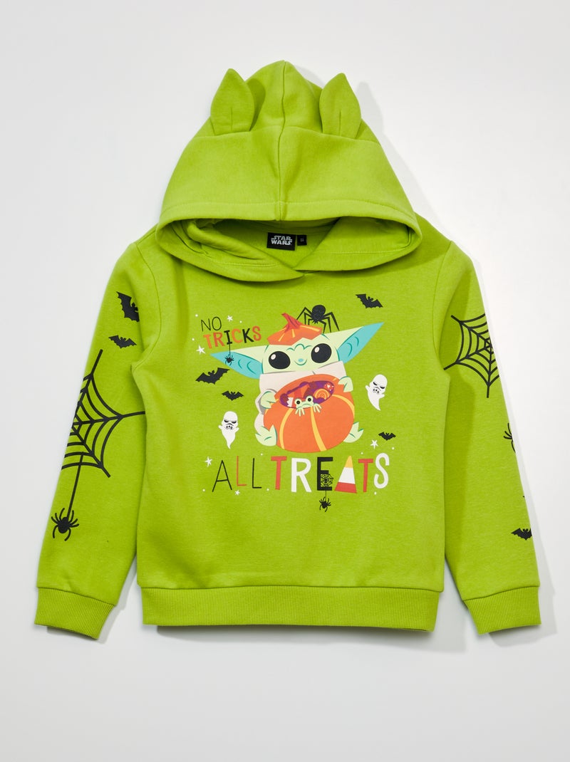 Sudadera estampada con capucha 'Star Wars' - Halloween VERDE - Kiabi