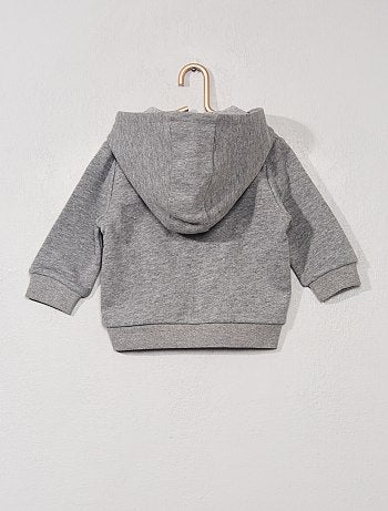 Sudadera estampada con cremallera - Kiabi