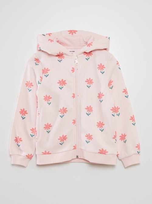 Sudadera estampada con cremallera - Kiabi