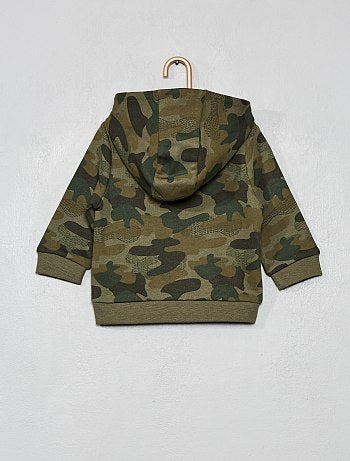 Sudadera estampada con cremallera - Kiabi