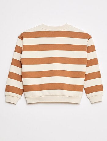 Sudadera estampada con cuello redondo