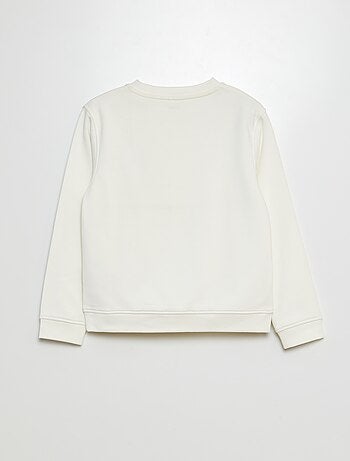 Sudadera estampada con cuello redondo