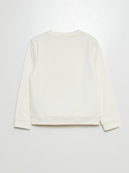 Sudadera estampada con cuello redondo - Kiabi