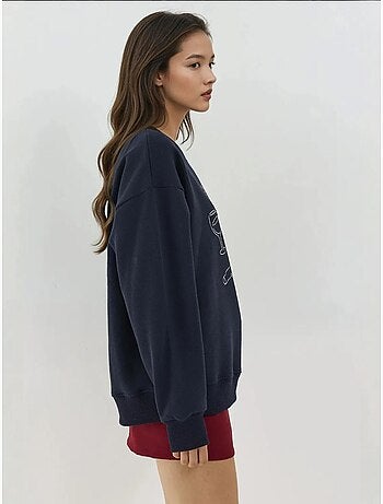 Sudadera estampada con cuello redondo hiccup