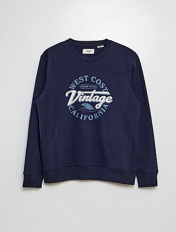 Sudadera estampada con cuello redondo 'Produkt'