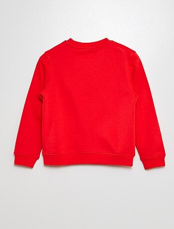 Sudadera estampada con cuello redondo