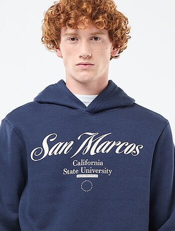 Sudadera estampada fantasía en algodón liso