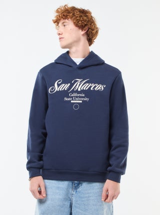 Sudadera estampada con diseño fantasía en algodón liso