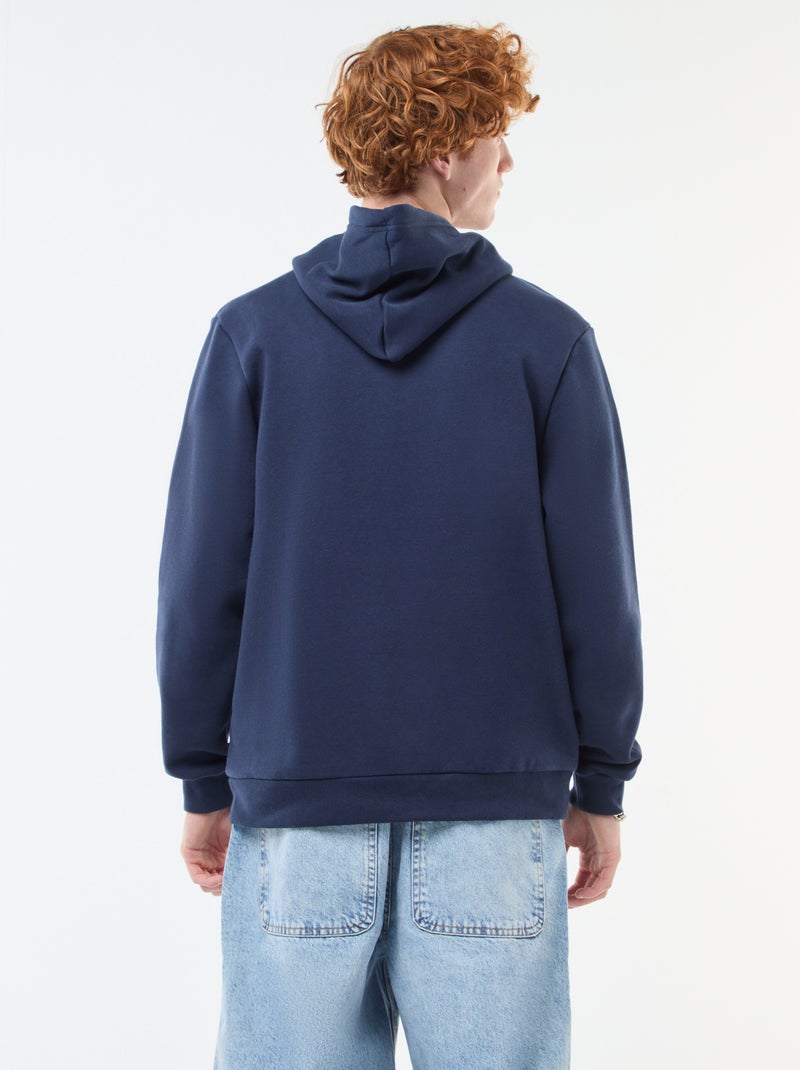 Sudadera estampada con diseño fantasía en algodón liso Azul - Kiabi