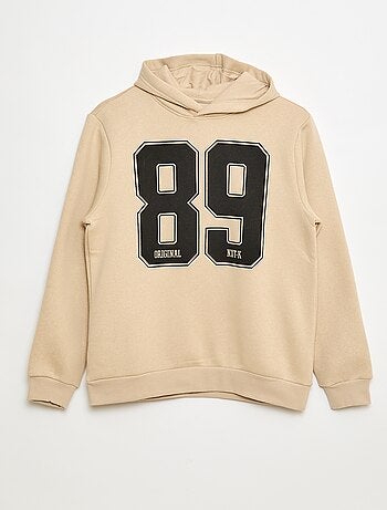 Sudadera estampada fantasía en algodón liso