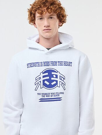 Sudadera estampada fantasía en algodón liso