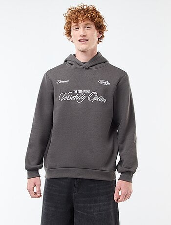 Sudadera estampada fantasía en algodón liso