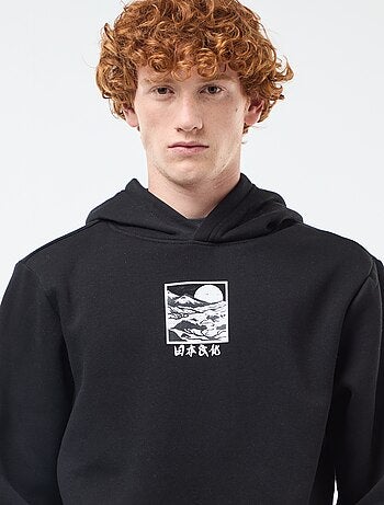 Sudadera estampada fantasía en algodón liso