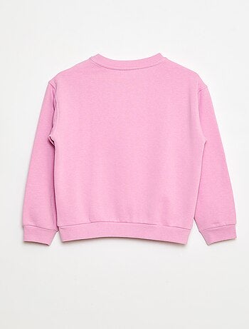 Sudadera estampada con mensaje 'sisters'