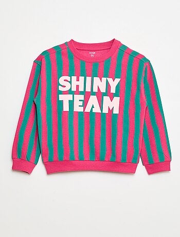 Sudadera estampada con mensaje 'sisters'