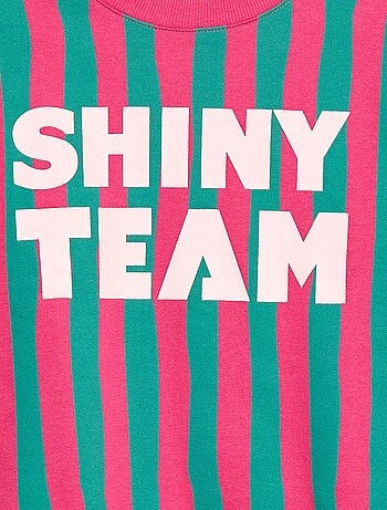 Sudadera estampada con mensaje 'sisters'