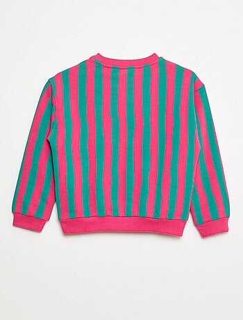 Sudadera estampada con mensaje 'sisters'