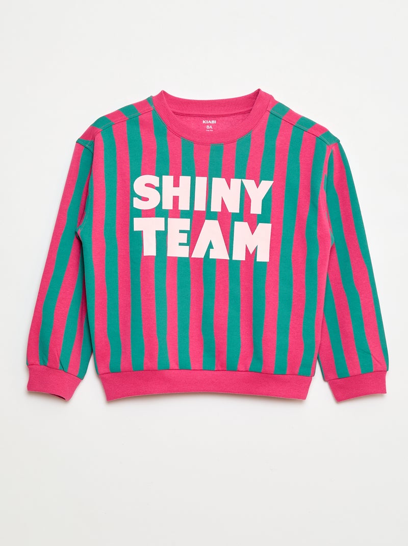 Sudadera estampada con mensaje 'sisters' Rosa - Kiabi