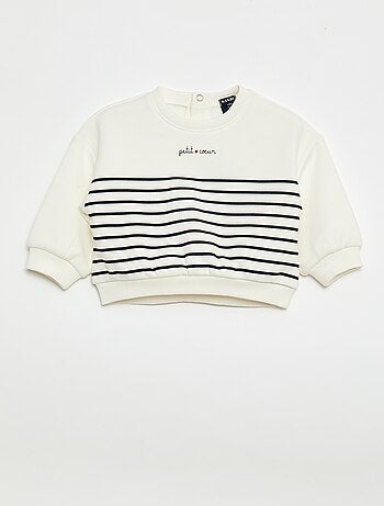 Sudadera estampada cuello redondo