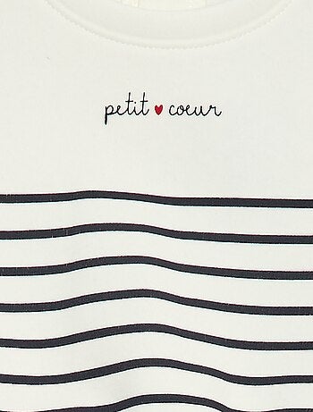 Sudadera estampada cuello redondo