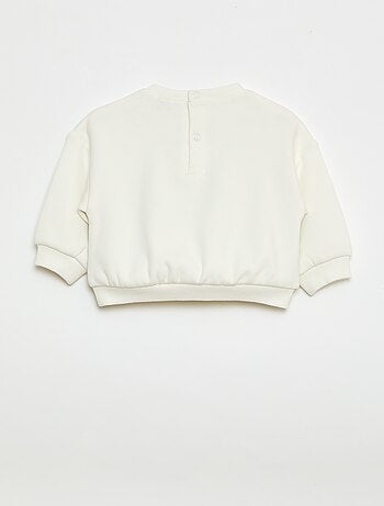 Sudadera estampada cuello redondo