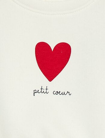 Sudadera estampada cuello redondo