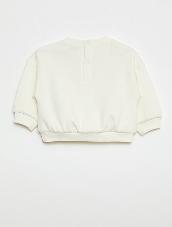 Sudadera estampada cuello redondo