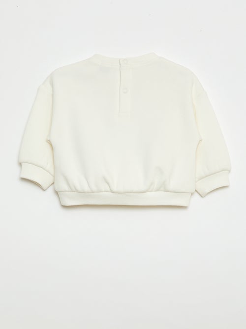 Sudadera estampada cuello redondo - Kiabi