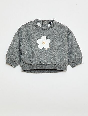 Sudadera estampada cuello redondo