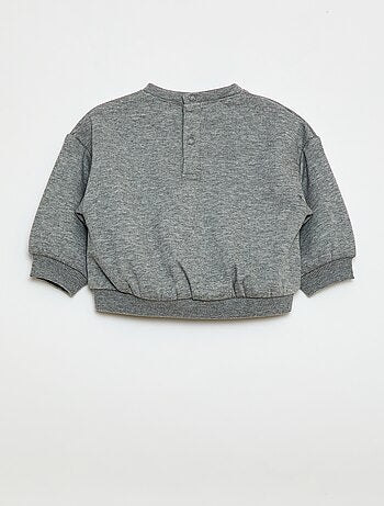 Sudadera estampada cuello redondo