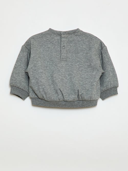 Sudadera estampada cuello redondo - Kiabi