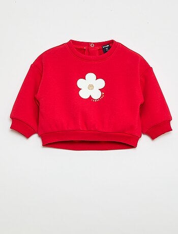 Sudadera estampada cuello redondo