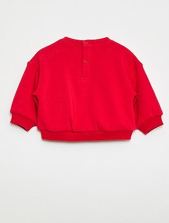 Sudadera estampada cuello redondo