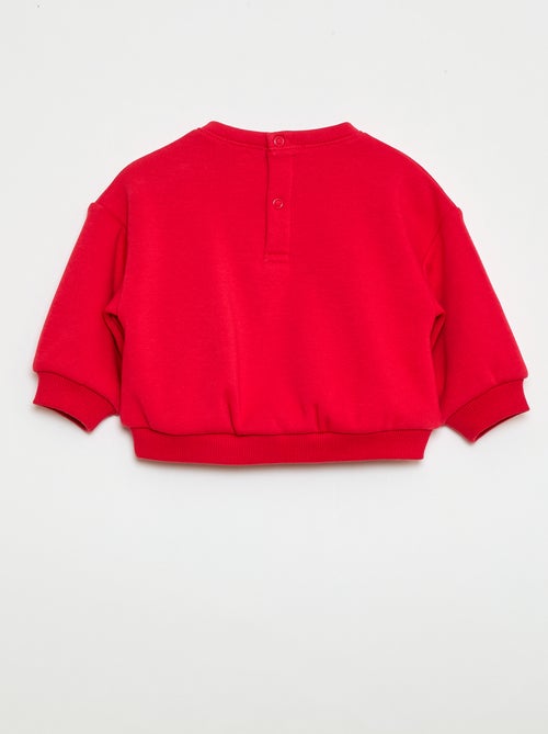 Sudadera estampada cuello redondo - Kiabi