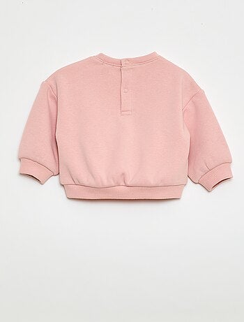 Sudadera estampada cuello redondo