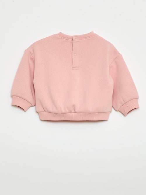 Sudadera estampada cuello redondo - Kiabi